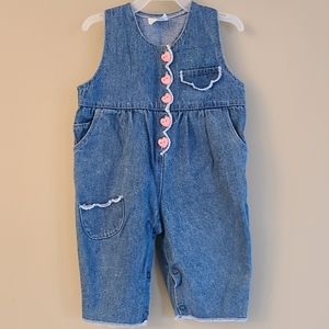 Vintage denim overalls